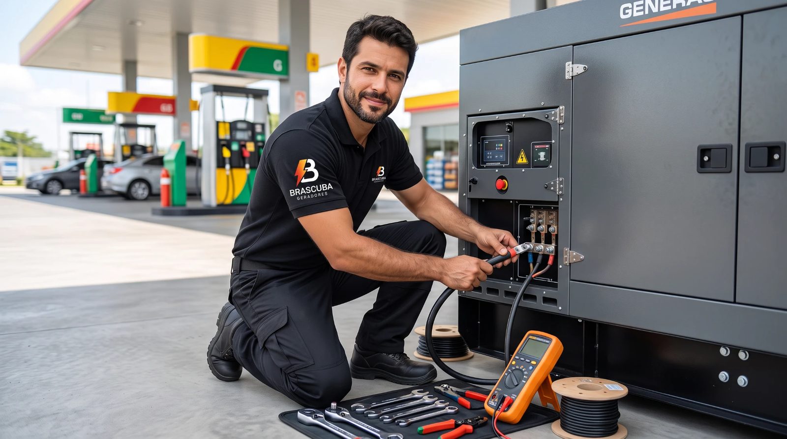 Entrega e instalação do grupo gerador